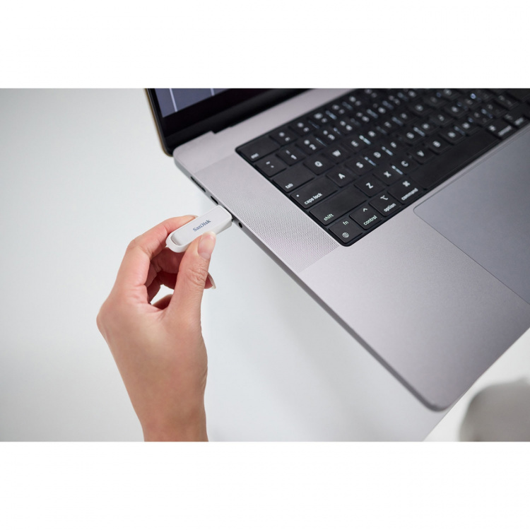 SanDisk USB-drev Phone USB-C Drive 128GB Arktisk Hvid