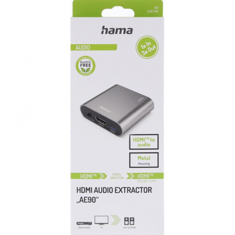 Hama Audio Extractor AE90 HDMI Til Audio