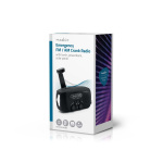 Nedis Nødradio | Borddesign | AM / FM | Powerbank funktion | Accu drevet / Håndsving / USB Drevet | Sort Nedis Nødradio | Borddesign | AM / FM | Powerbank funktion | Accu drevet / Håndsving / USB Drevet | Sort