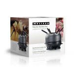 MELISSA Fonduesæt | 6 personer | 2,3 l | Justerbar temperaturstyring | 800 W | Cool touch-håndtag | Skridsikre fødder | Beskyttelse mod overophedning