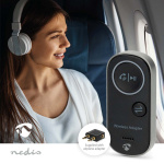 Nedis Bluetooth® Transmitter | Indgang til lyd- / video- / dataforbindelser: USB-C™ Female | Audio / video / dataforbindelser output: 1x 3.5 mm | SBC | Op til 1 enhed | Maksimal batteritid: 8.5 timer | Sort