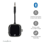 Nedis Bluetooth® Transmitter | Indgang til lyd- / video- / dataforbindelser: USB-C™ Female | Audio / video / dataforbindelser output: USB-C™ Female | SBC | Op til 2 enheder | Maksimal batteritid: 13 timer | Sort