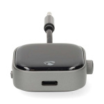 Nedis Bluetooth® Transmitter | Indgang til lyd- / video- / dataforbindelser: USB-C™ Female | Audio / video / dataforbindelser output: USB-C™ Female | SBC | Op til 2 enheder | Maksimal batteritid: 13 timer | Sort