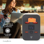Nedis Powerbank | 30000 mAh | 1.5 / 2.0 / 3.0 / 5.0 A | Antal output: 4 | Output tilslutning: 2x USB-A / 2x USB-C™ | Input forbindels: 1x USB-C™ | PD3.0 100W / QC3.0 | Lithium-polymer | Display