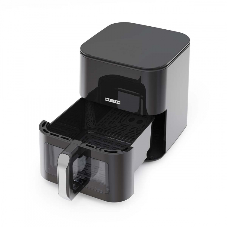 MELISSA Digital Hot Air Fryer XL | 5 l | 60-min timer | 8 forudindstillinger | Visningsvindue | Sort MELISSA Digital Hot Air Fryer XL | 5 l | 60-min timer | 8 forudindstillinger | Visningsvindue | Sort