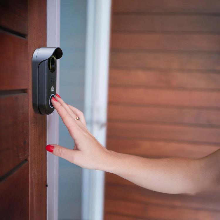 Nedis SmartLife Video Dørtelefon | Transformer | Full HD 1080p | Cloud Storage (mulighed) / microSD (ikke inkluderet) / Onvif | IP54 | Med bevægelsessensor | Nattesyn | Sort