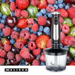 MELISSA Stavmixer med hakker og piskeris 600W sort/rustfrit stål