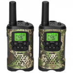 Alecto Sæt med 2 walkie talkies med en rækkevidde på op til 7 kilometer Camouflage