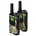 Alecto Sæt med 2 walkie talkies med en rækkevidde på op til 7 kilometer Camouflage