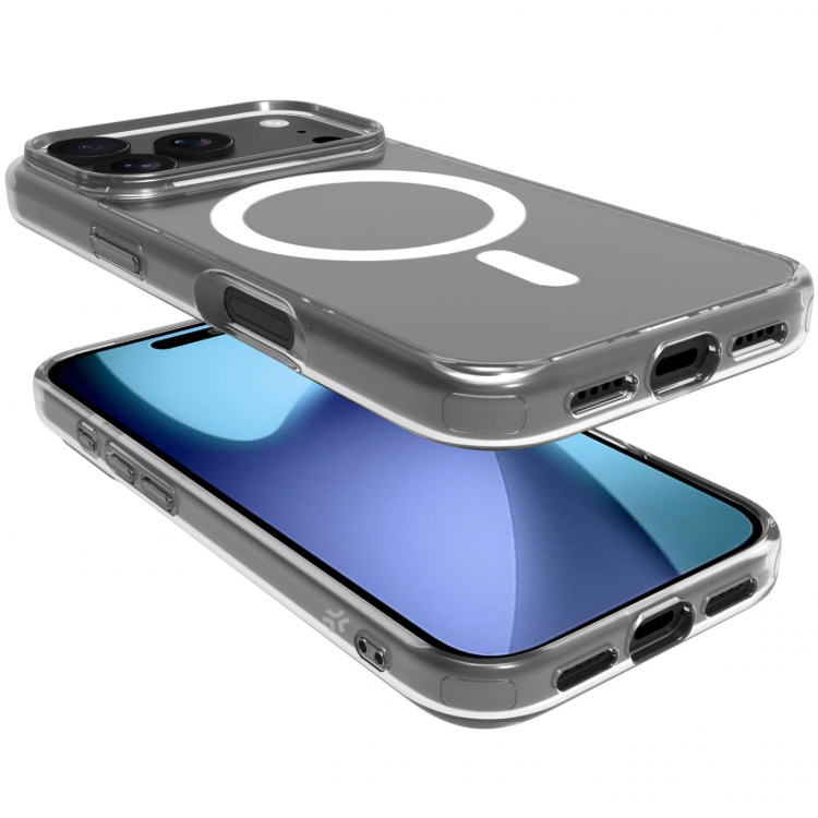 Celly Gelskinmag TPU Cover MagSafe-kompatibelt iPhone 17 Pro Transparent