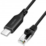 LogiLink USB-C till Nätverkskabel RJ45 1 Gbps Aktiv 1 m