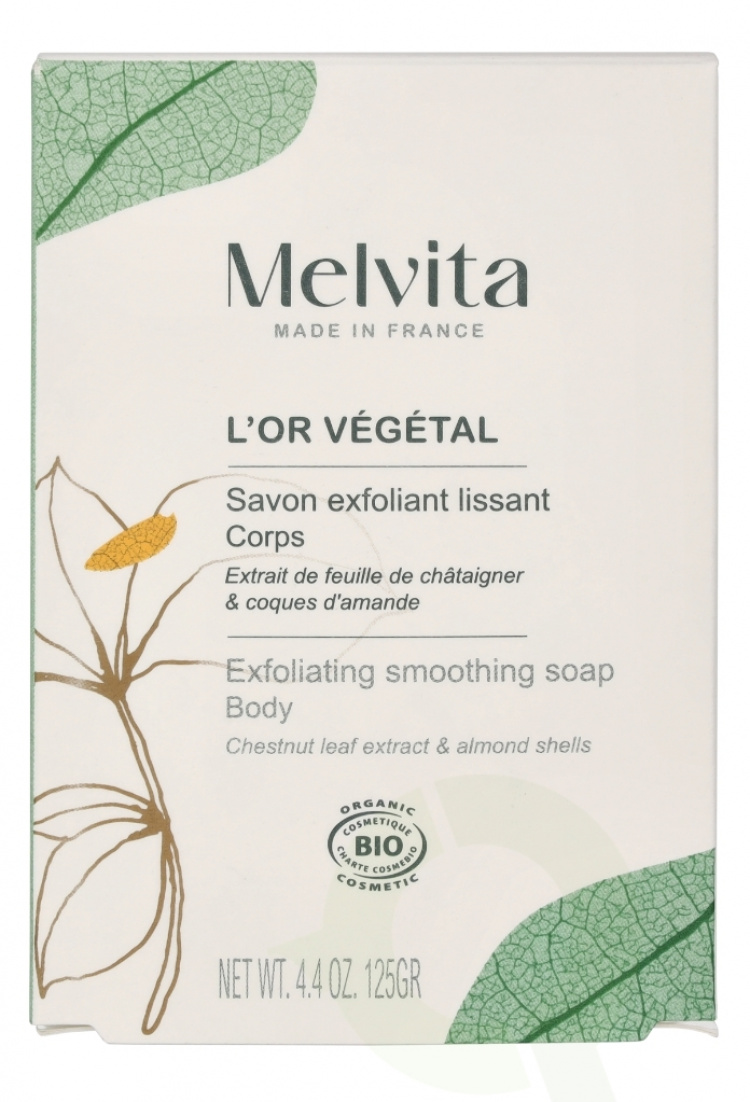 Melvita L\'Or Vegetal Bioes Smoothing Exfoliating Soap 125 g
