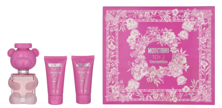 Moschino Toy 2 Bubble Gum Giftset 150 ml Edt Spray 50ml/Scented Shower Gel 50ml/Scented Body Milk 50ml