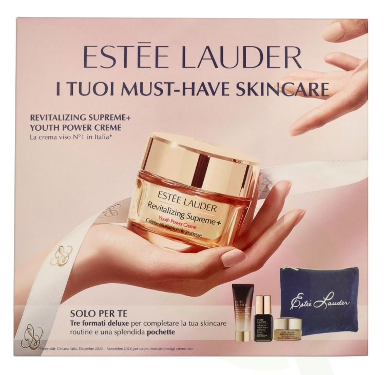 Estee Lauder Revitalizing Supreme Plus Set 65 ml Youth Power Cream 50ml/Serum 7ml/Eye Balm 3ml/Night Cream 5ml