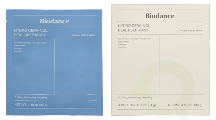 Biodance Hydro Cera-Nol Real Deep Mask 34 g 4 Pieces