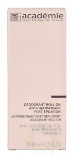 Academie Anti-Transpirant Post-Epilation Deodorant Roll-On 50 ml