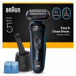 Braun Series 5 elektrisk barbermaskine - SmartCare Center - 52-B7000CC - Blå