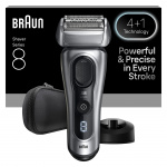 Braun Series 8 elektrisk barbermaskine - SensoAdapt, opladningsstativ, 8617S - Sølv