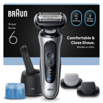 Braun Series 6 elektrisk barbermaskine - SmartCare Center +2 tilbehør - 62-S7650CC - Sølv Braun Series 6 elektrisk barbermaskine - SmartCare Center +2 tilbehør - 62-S7650CC - Sølv