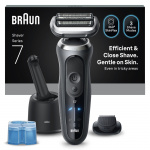 Braun Series 7 elektrisk barbermaskine - SmartCare Center +1-tilbehør - 72-G7200CC - Grå