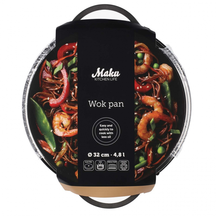 Maku Wokpanna 32 cm Gjuten Aluminium