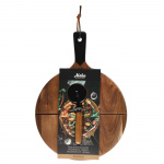 Maku Pizzaset Med Bricka Och Skärare