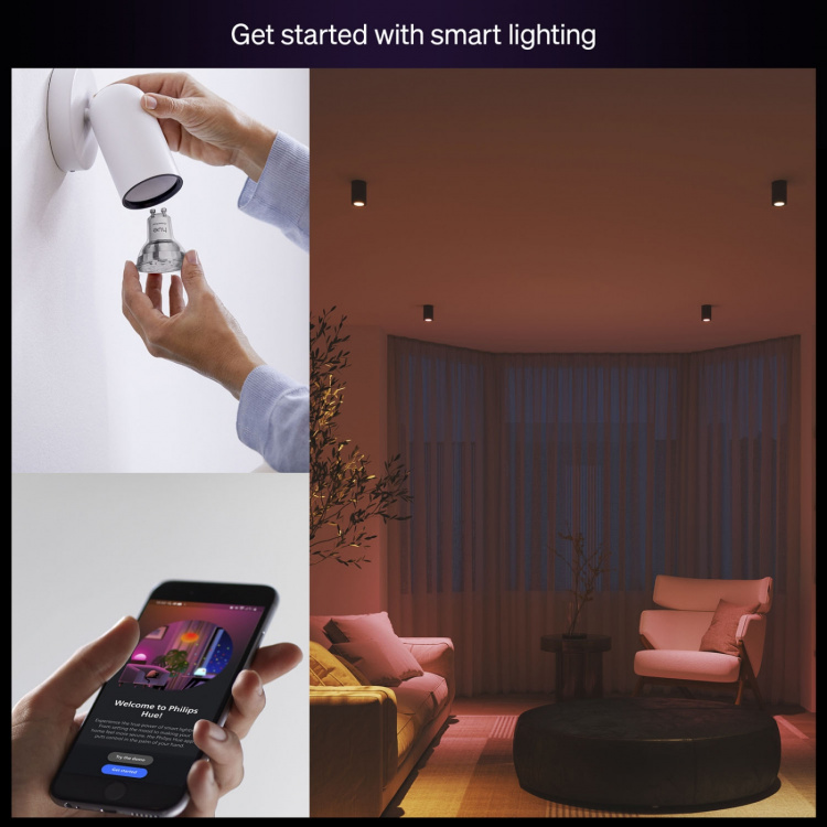 Philips Hue Essential White and color ambiance GU10 50W 345lm 1-pack