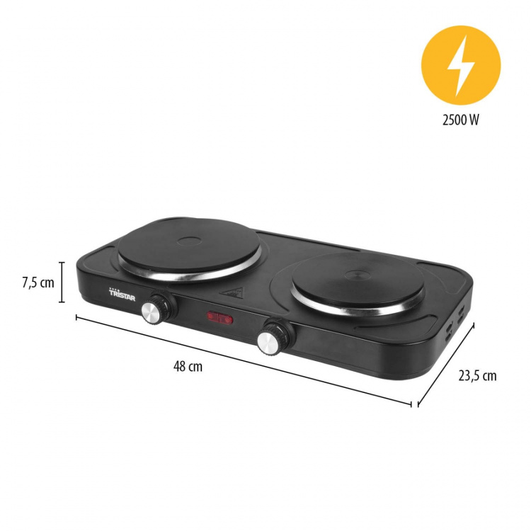 Tristar Kokplatta dubbel KP-6152 2500W