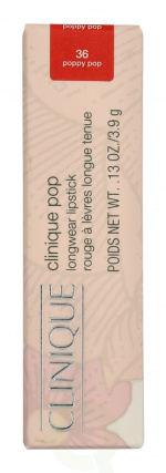 Clinique Pop Longwear Satin Lipstick 3.9 g #36 Poppy Pop
