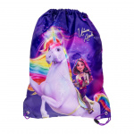 STOR Unicorn acadamy - Gymnastiktaske med snor - 35 x 45 cm