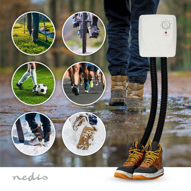 Nedis Skotørrer | 250 W | 45 °C | Overophedningsbeskyttelse Nedis Skotørrer | 250 W | 45 °C | Overophedningsbeskyttelse