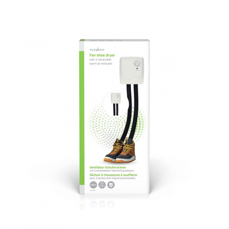 Nedis Skotørrer | 250 W | 45 °C | Overophedningsbeskyttelse Nedis Skotørrer | 250 W | 45 °C | Overophedningsbeskyttelse