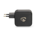 Nedis Vægoplader | 100 W | GaN | PD3.0 | Hurtigopladningsfunktion | 2.5 / 3.0 / 5.0 A | Antal output: 3 | USB-A / 2x USB-C™ | Automatisk Valgt Spænding | Sort Nedis Vægoplader | 100 W | GaN | PD3.0 | Hurtigopladningsfunktion | 2.5 / 3.0 / 5.0 A | Antal output: 3 | USB-A / 2x USB-C™ | Automatisk Valgt Spænding | Sort