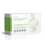 Nedis Forstørrende Bordlampe | Linse styrke: 3 + 12 Diopter | 6500 K | 6 W | 400 lm | Hvid