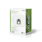 Nedis Støvsugerpose | 8 stk. | Syntetisk | Mest solgt for: Bosch / Siemens D - E - F - G - H | Hvid