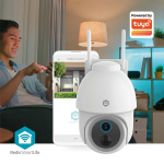 Nedis SmartLife udendørskamera | Spotlight | 3MP Full HD 1296p | Pan tilt | IP65 | Maks. batteritid: 3 Måned | Cloud Storage (mulighed) / microSD (ikke inkluderet) | 5 V DC | Med bevægelsessensor | Nattesyn | Hvid Nedis SmartLife udendørskamera | Spotlight | 3MP Full HD 1296p | Pan tilt | IP65 | Maks. batteritid: 3 Måned | Cloud Storage (mulighed) / microSD (ikke inkluderet) | 5 V DC | Med bevægelsessensor | Nattesyn | Hvid