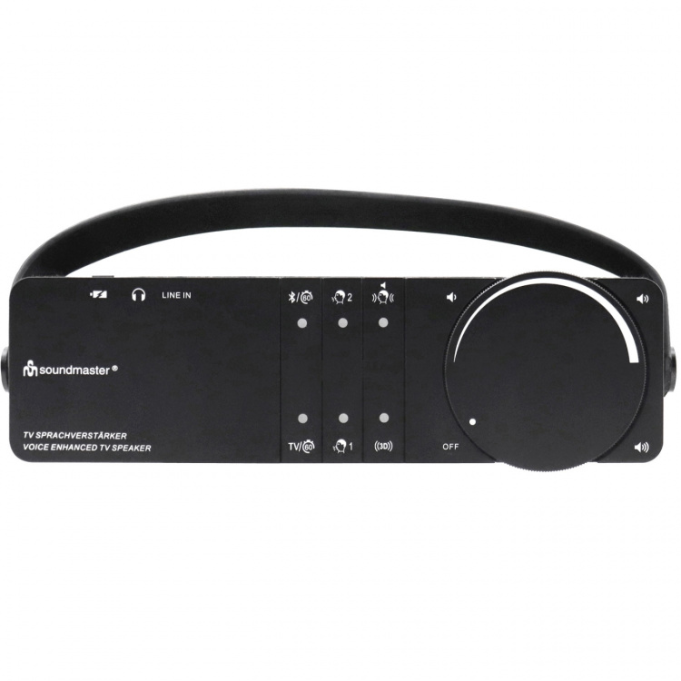 Soundmaster TV-högtalare Tal och röst-förstärkning Trådlös Svart Soundmaster TV-högtalare Tal och röst-förstärkning Trådlös Svart