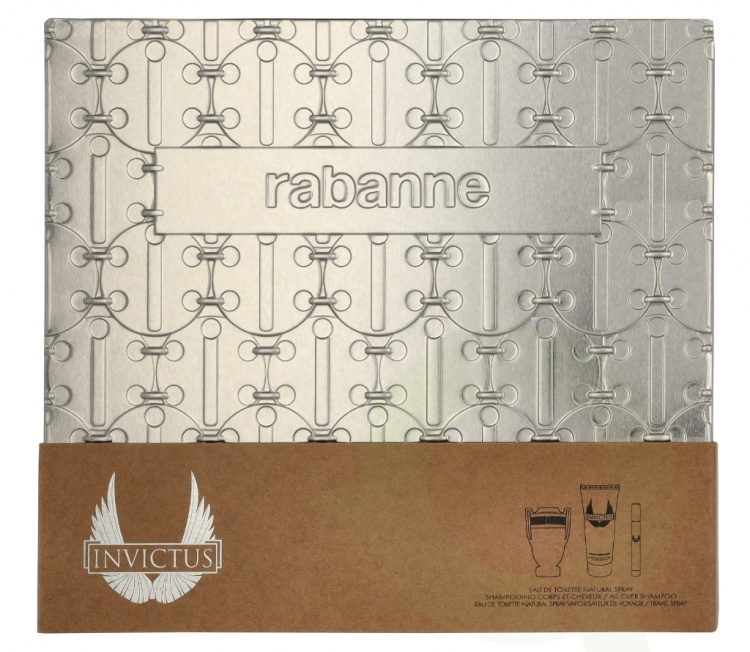 Paco Rabanne Invictus Giftset 210 ml Edt Spray 100ml/Shower gel 100ml/Edt Spray 10ml
