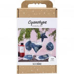 Craft Kit Cyanotype - Cyanotype-juledekorationer - blå - sølv (977848)