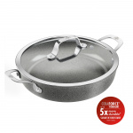 Ballarini Salina keramisk serveringspande med låg - uden farve - 28 cm