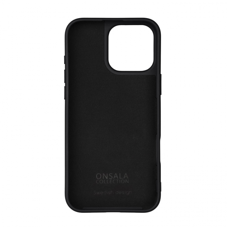 Onsala Mobilcover med Silikone Feel Black - iPhone 16 Pro Max