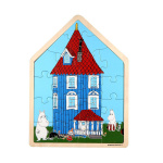 Moomin Puslespil 19 Pcs Wooden Framed Puzzle House