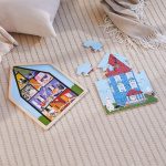 Moomin Puslespil 19 Pcs Wooden Framed Puzzle House