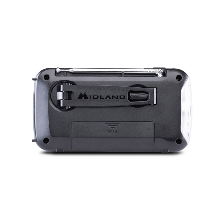 Midland Nødradio Powerbank ER100 Rød/Sort