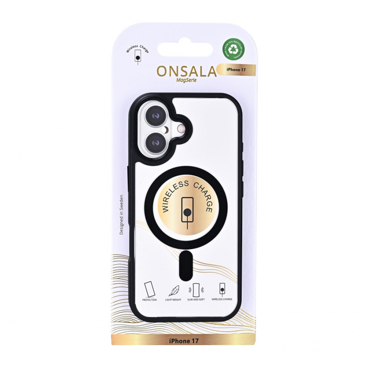 Onsala Mobilcover Bumper MagSeries Sort & Klar - iPhone 17