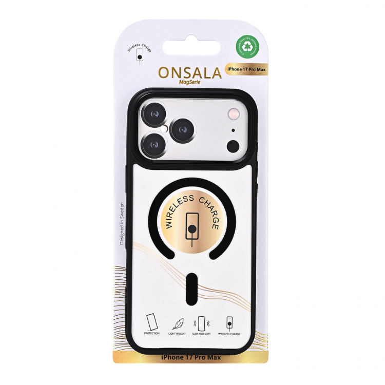 Onsala Mobilcover Bumper MagSeries Sort & Klar - iPhone 17 Pro