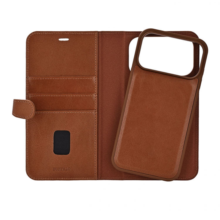 Buffalo Wallet 2i1 MagSeries 3 Kortrum MagSeries Brun - iPhone 17 Pro Max