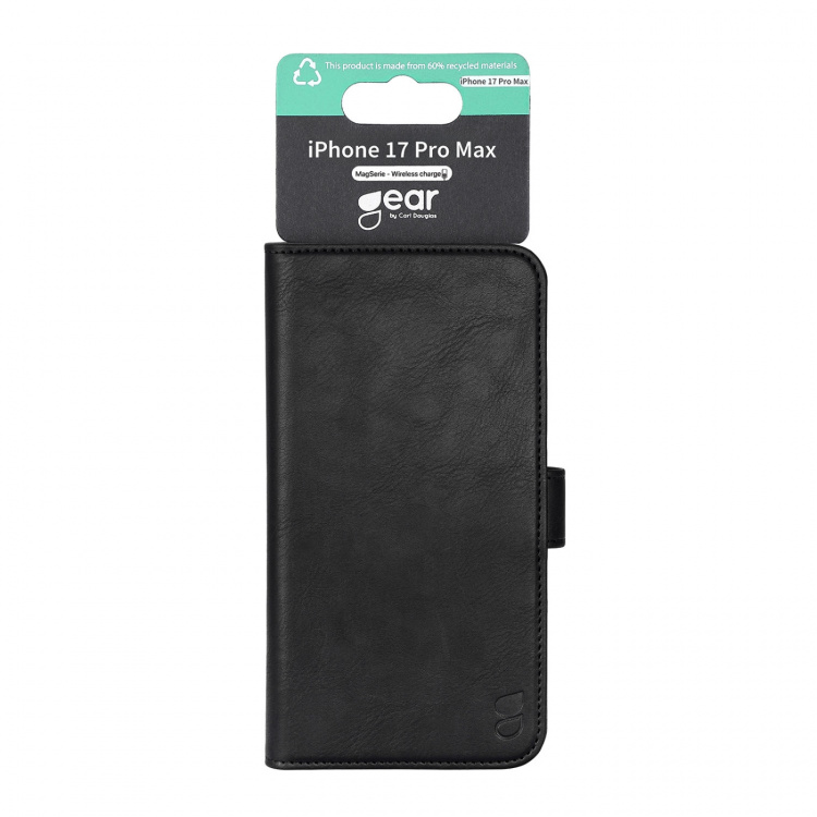 Gear Wallet 3 kortpladser Magseries Sort - iPhone 17 Pro Max