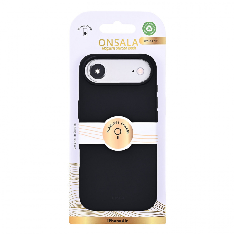 Onsala Mobilcover med Silikone Feel Black - iPhone Air