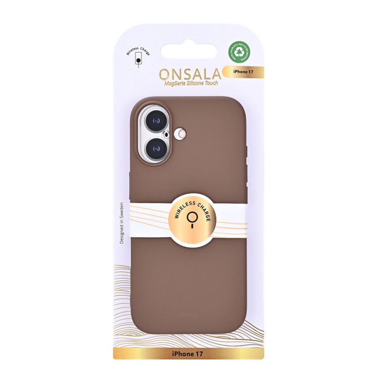 Onsala Mobilcover med Silikone Feel Chocolate - iPhone 17